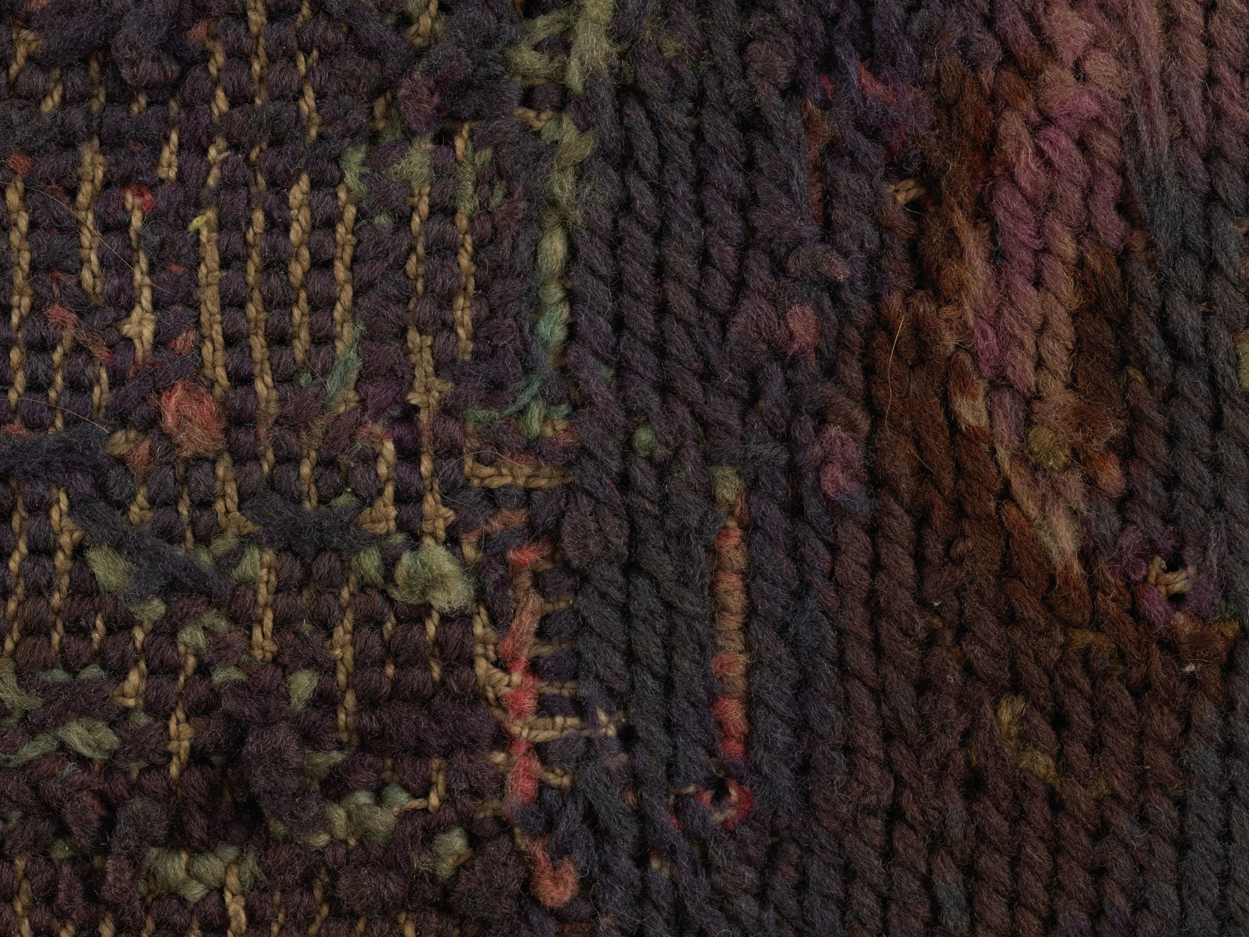Close up of the front of Lillian White's, embroidery sampler.