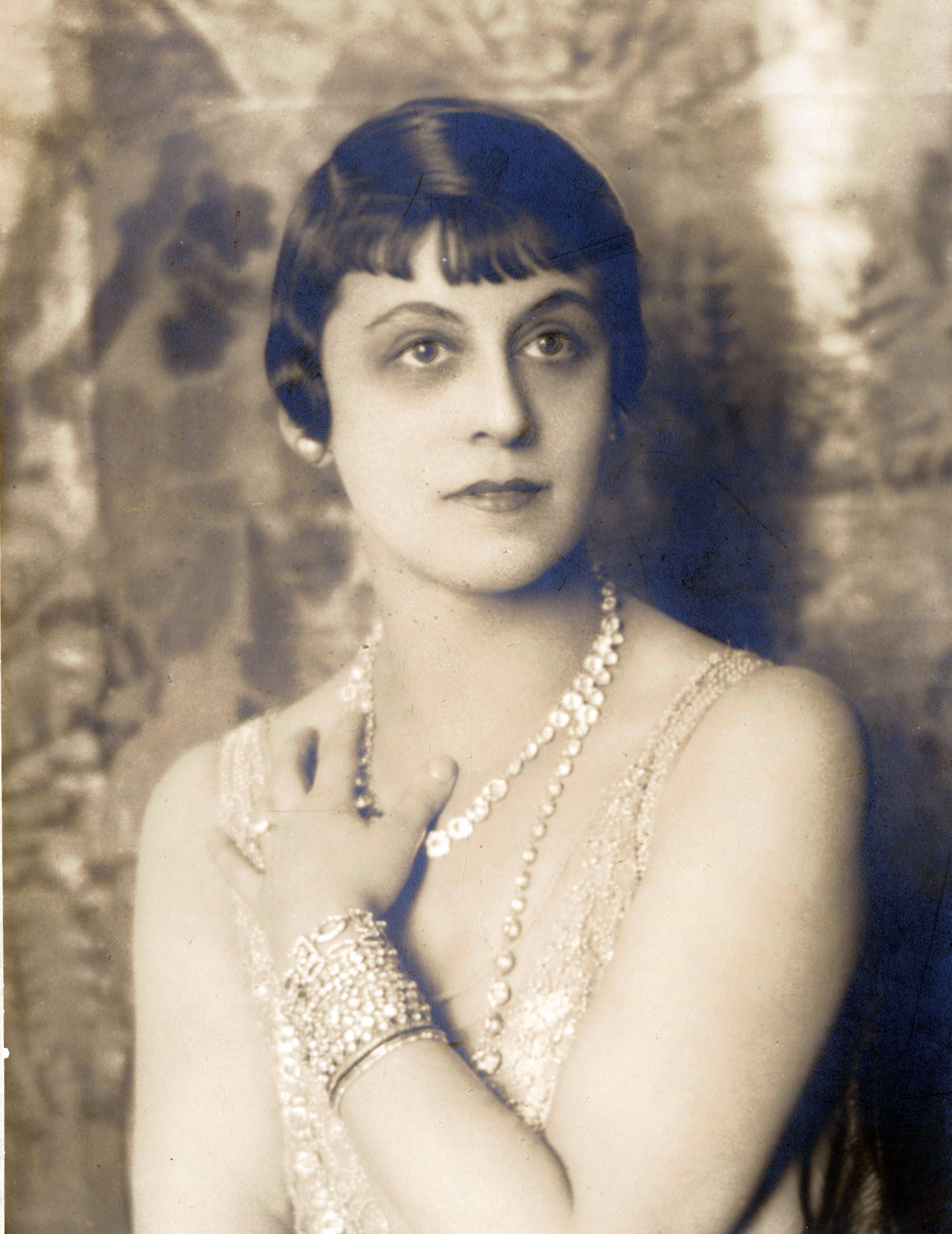 Studio portrait of Anita, Lady Smith c1929, who donated the Smith Archive to the State Library of South Australia. SLSA: PRG 18/53/10