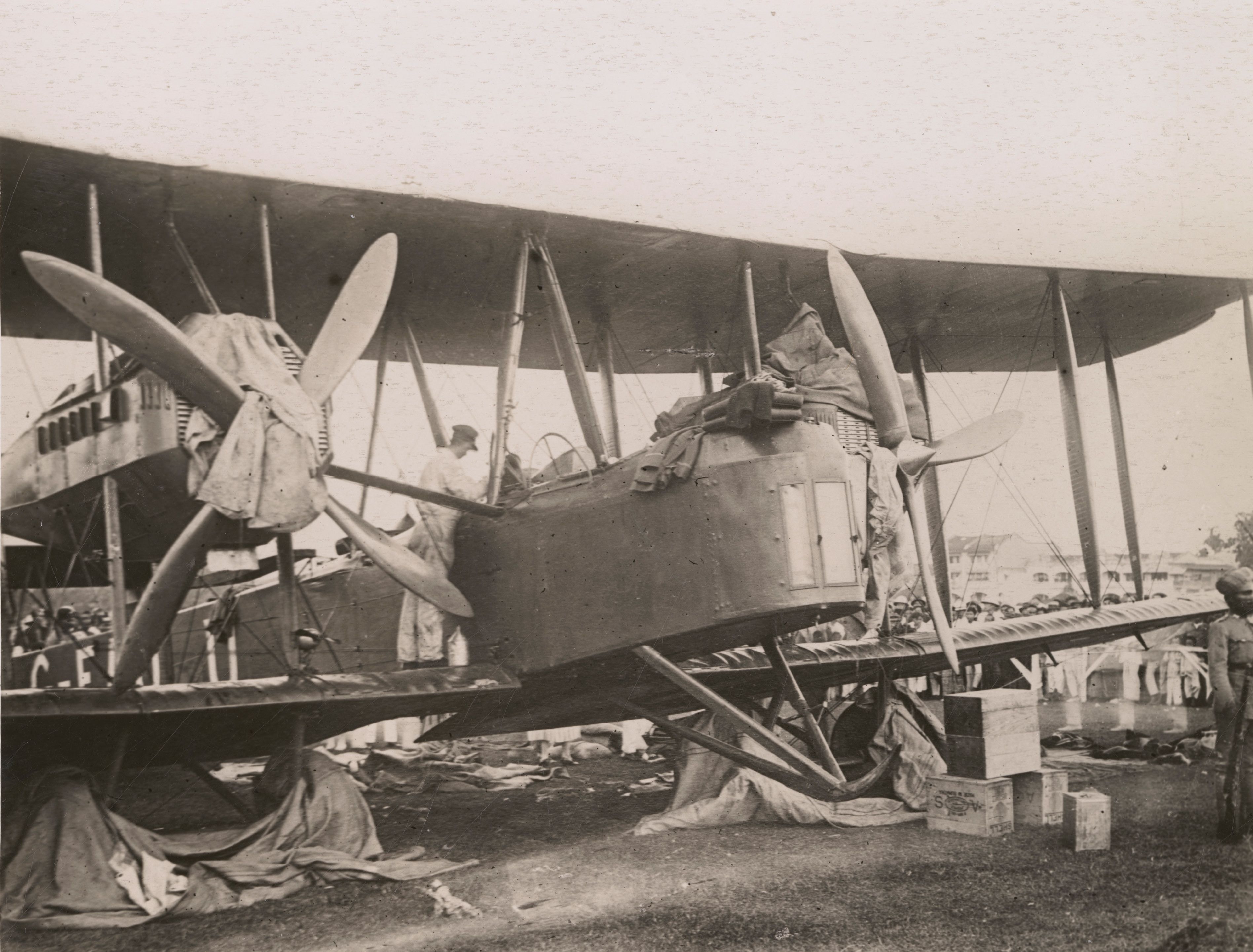 Ross and Keith Smith and James Bennett the Vickers Vimy. SLSA: PRG 18/7/32