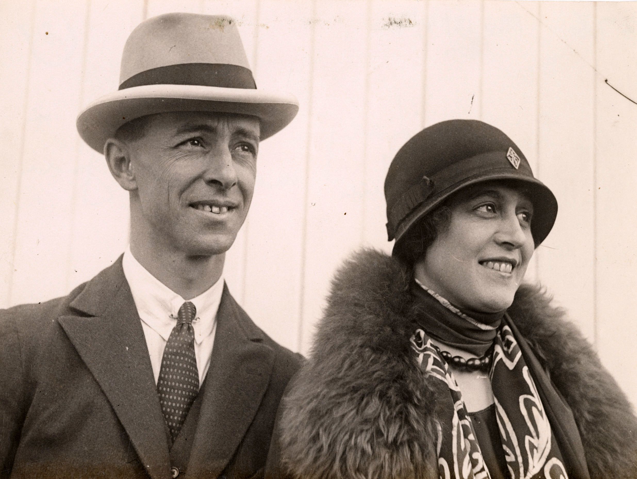 Sir Keith and Lady Smith on their marriage in 1924. SLSA: PRG 18/14/4