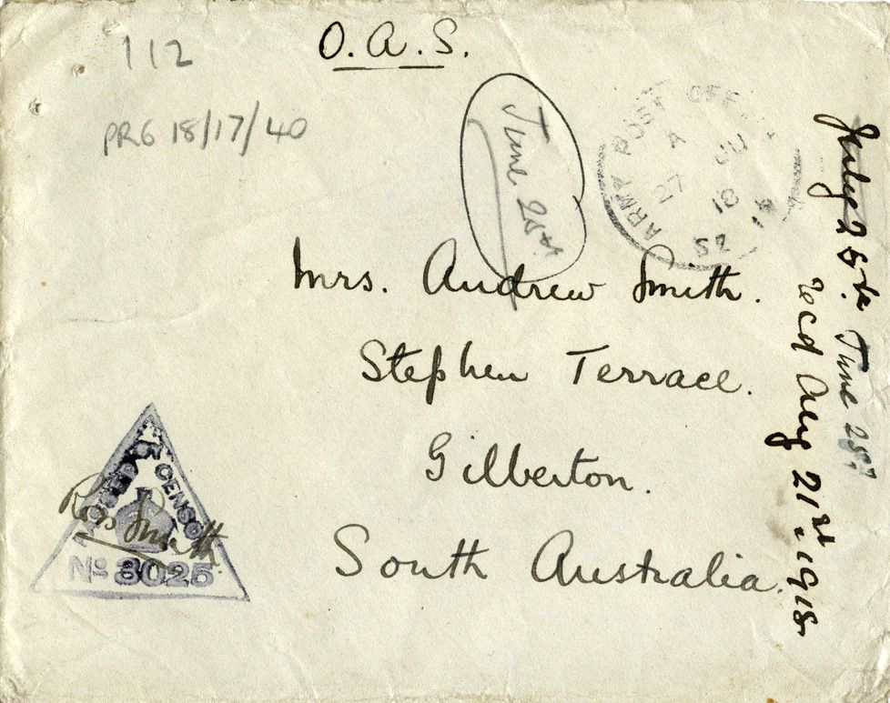 Ross wrote regularly to his dearest Mother or Maw, sharing fun moments like playing cricket, and expressing his emotions about a beautiful sunset and being with her. SLSA: PRG 18/17/40