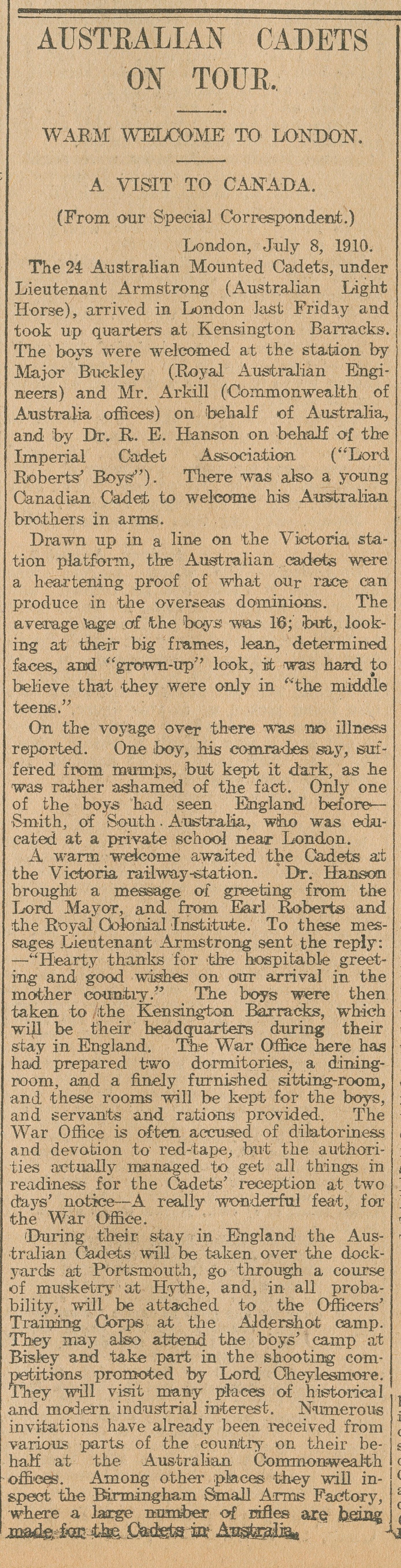 The Advertiser, 10 August 1910. SLSA: South Australiana Collection