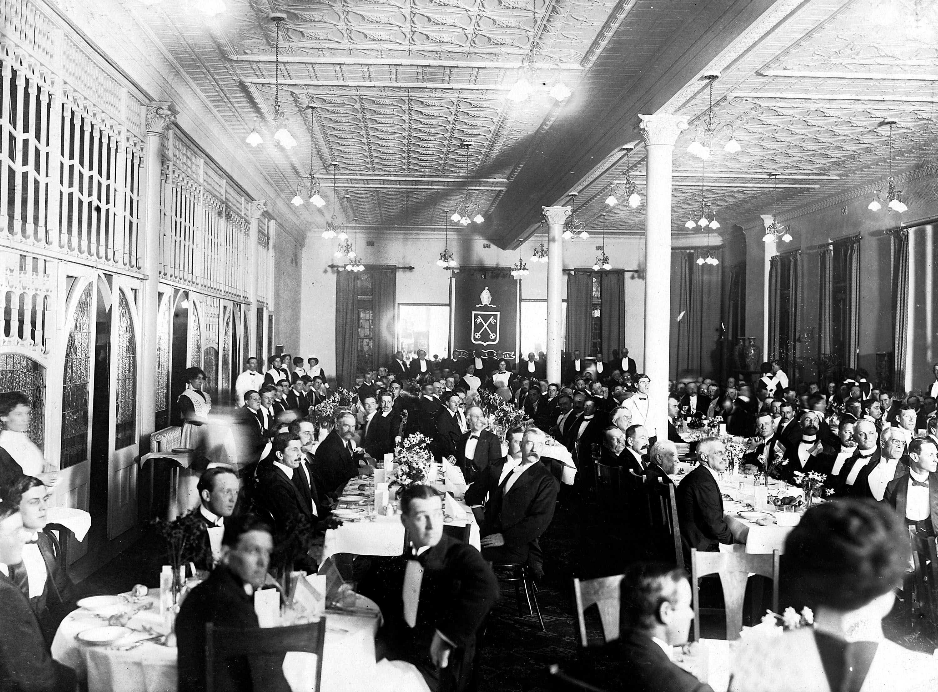 St. Peter's College old scholars' dinner was held at the Grand Central Hotel, Adelaide on Tuesday 15 July 1913. A similar dinner was held a few years before the Queen's College dinner for the Smith Brothers. SLSA: PRG 280/1/8/331