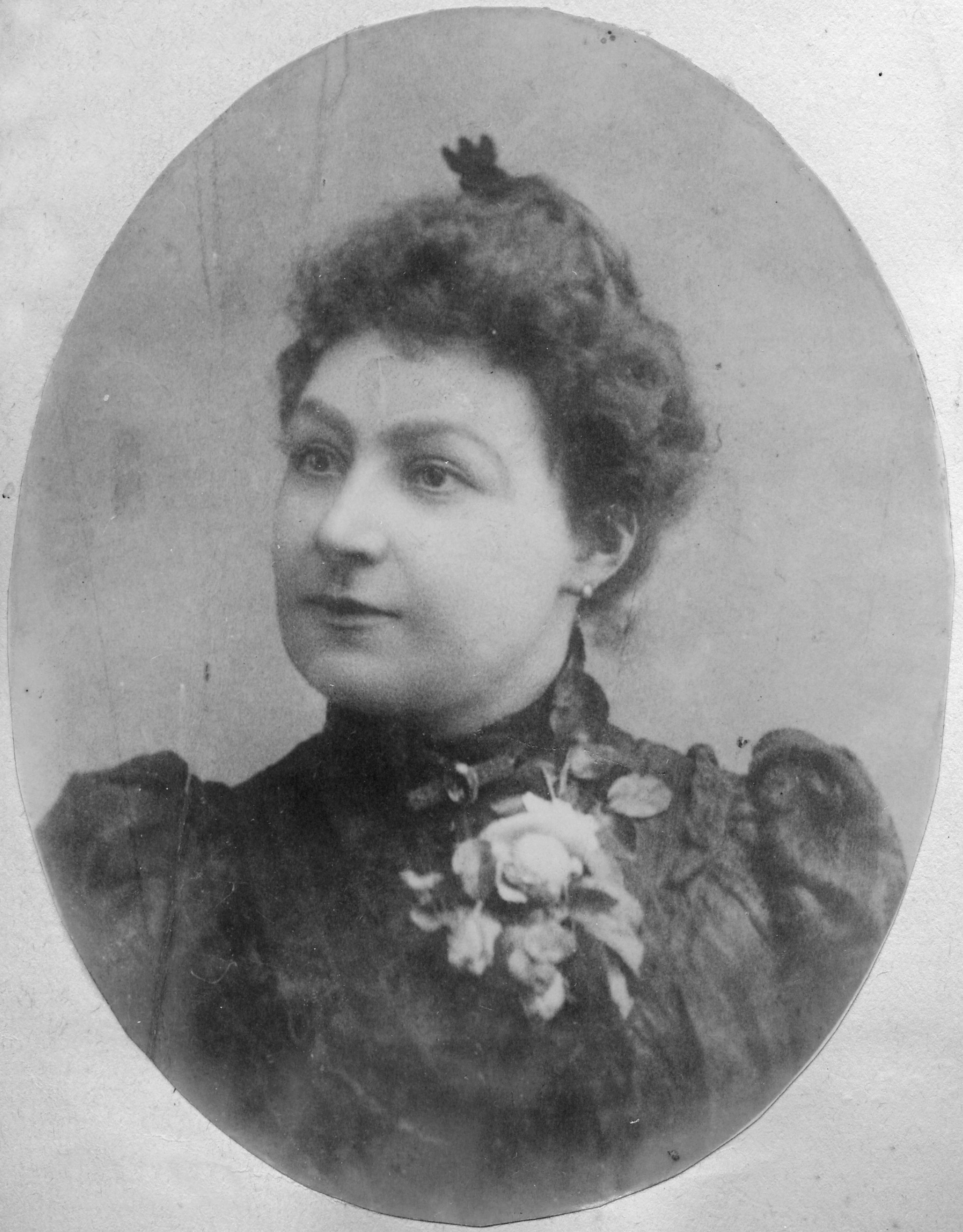 Portrait of Dame Nellie Melba, described in the caption as 'a great opera singer', circa 1890. SLSA: PRG 280/1/2/504