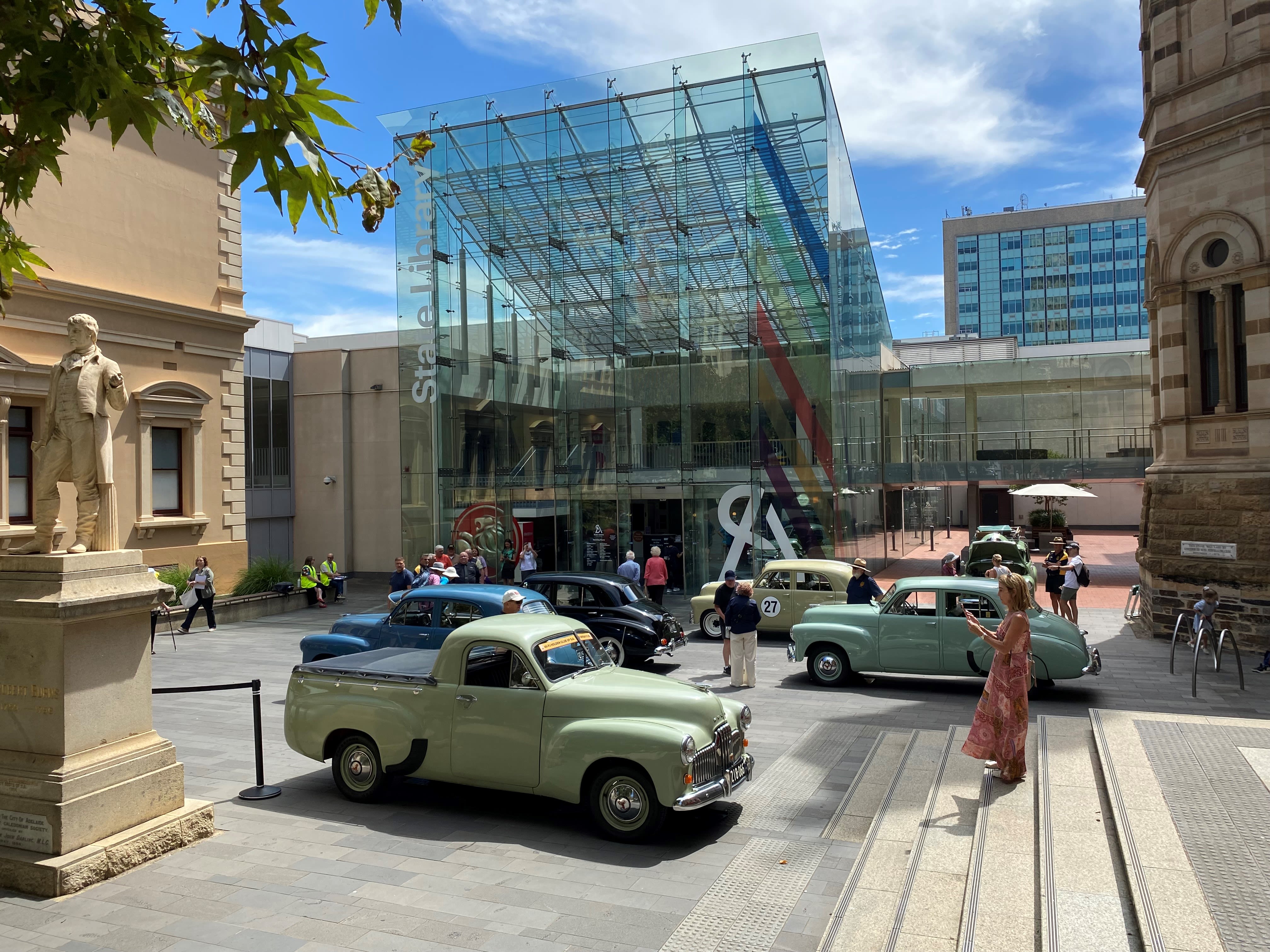 Holden car showcase at the State Library of South Australia