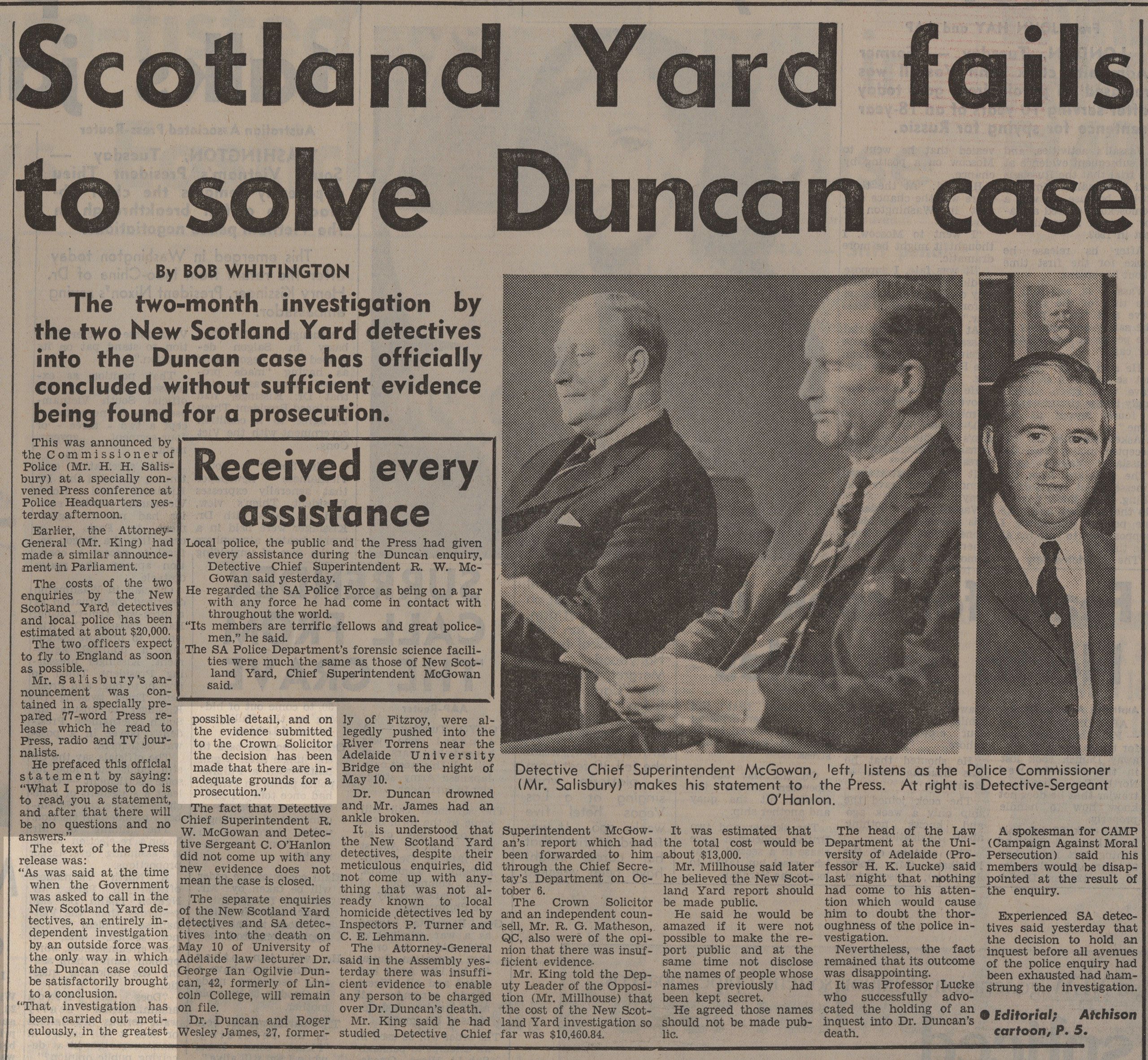 Advertiser, 25 October 1972&nbsp;