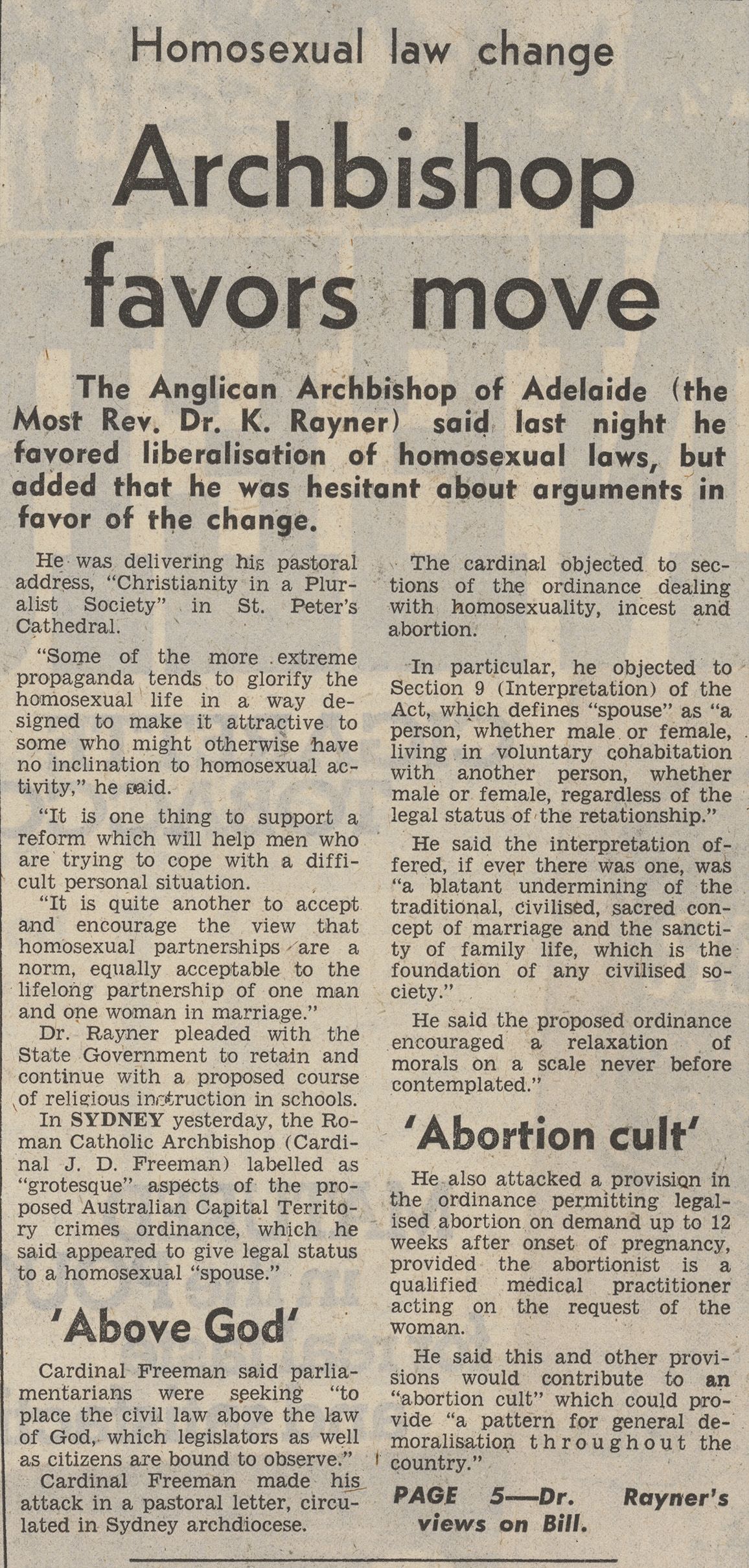 Advertiser story, 2 September 1975&nbsp;