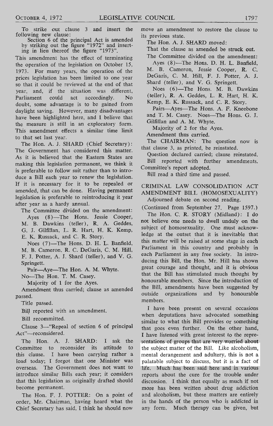 South Australian Parliamentary Debates, Legislative Council, 4 October 1972
