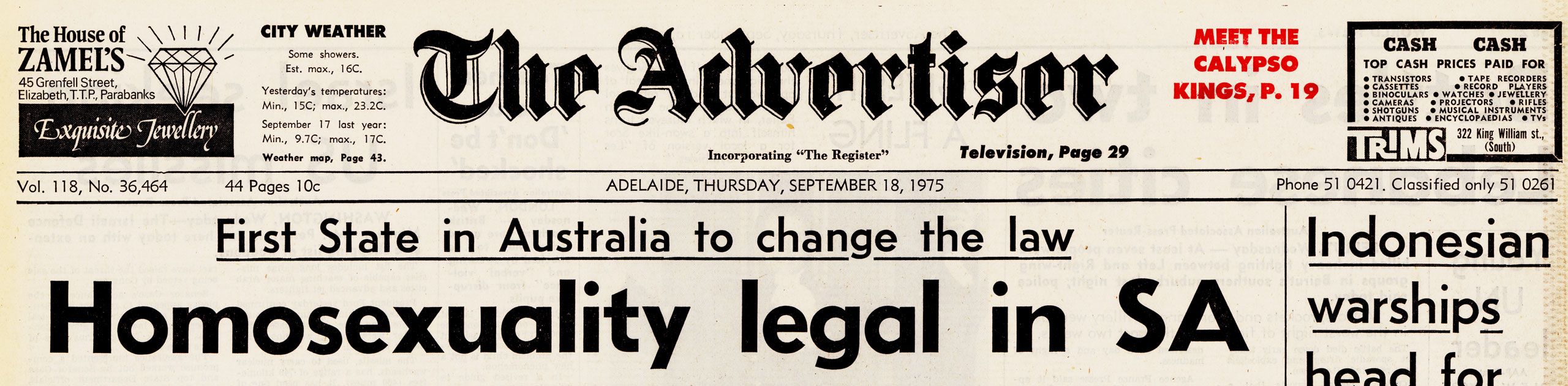 Advertiser, 18 September 1975