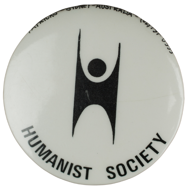 Humanist Society badge. SLSA: PRG 1491/25/97