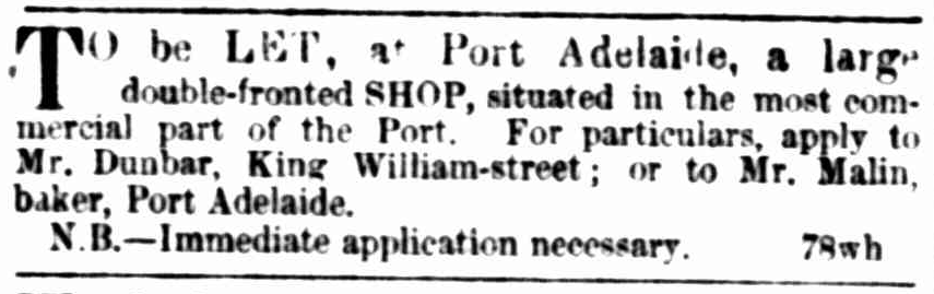 South Australian Register, 19 March 1855. NLA: Trove
