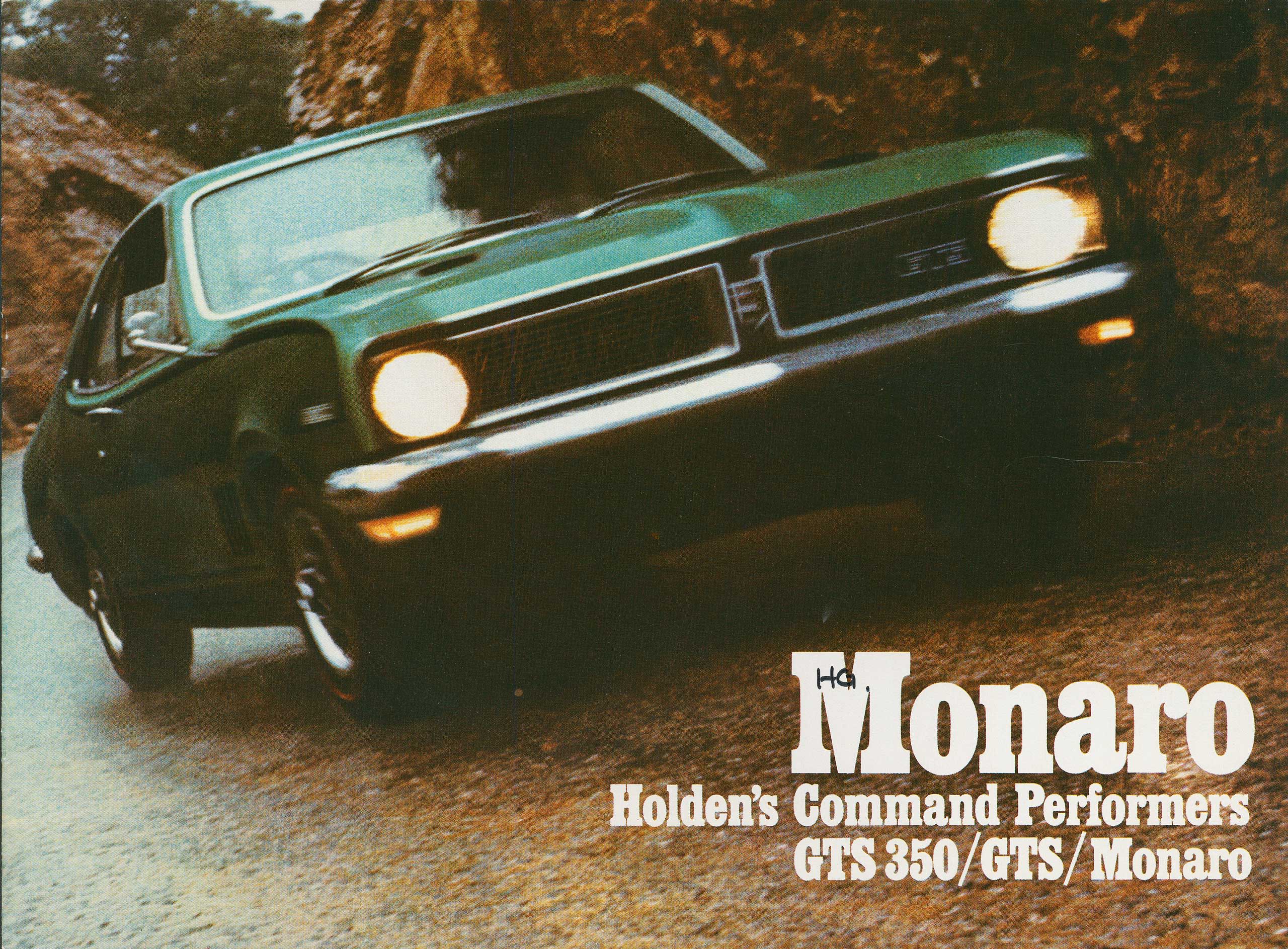 Sales brochure for the Holden Monaro.