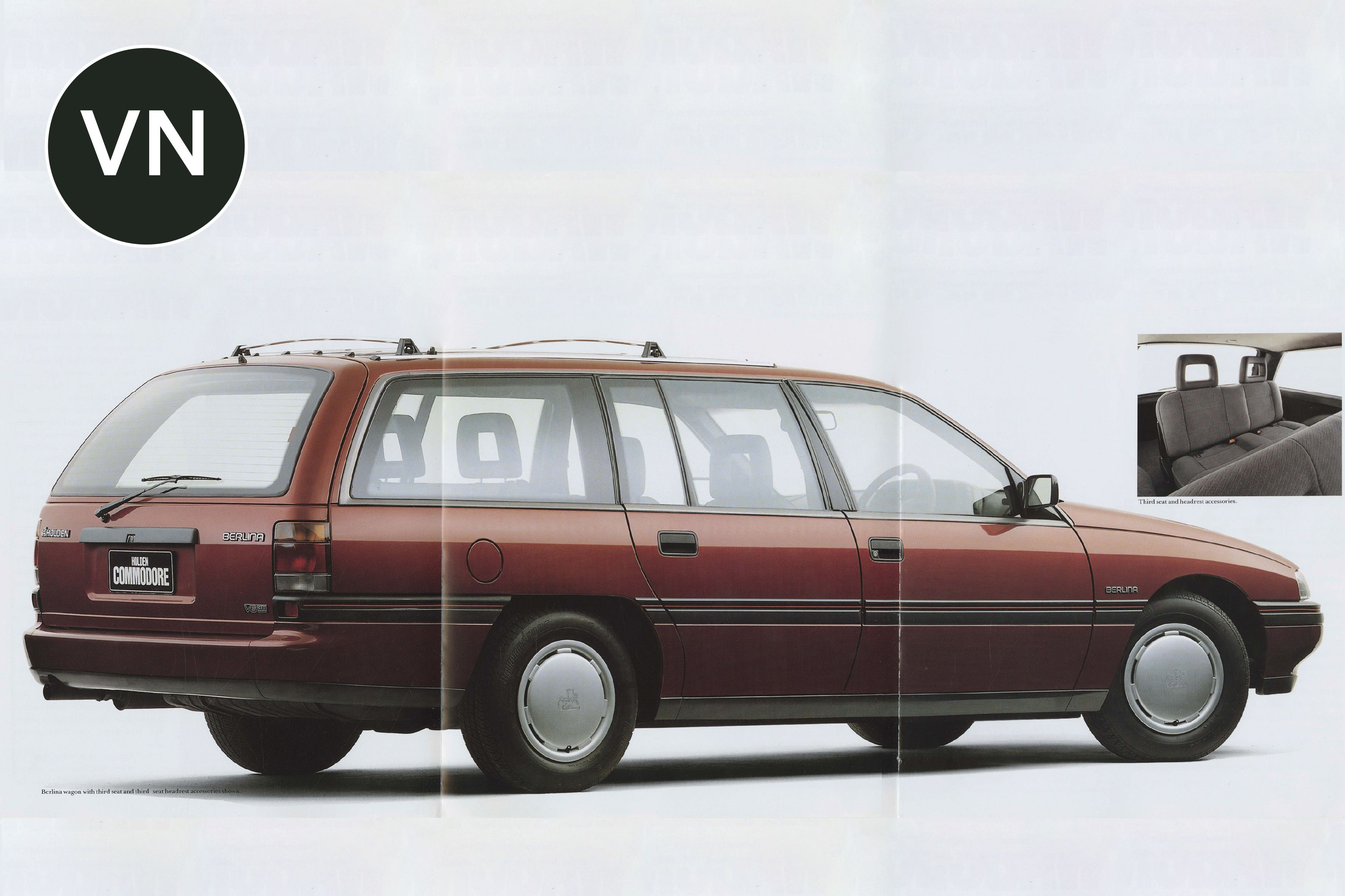 Pages 13, 14 and 15 of the Holden VN sales brochure. SLSA: BRG 213/18/7/3