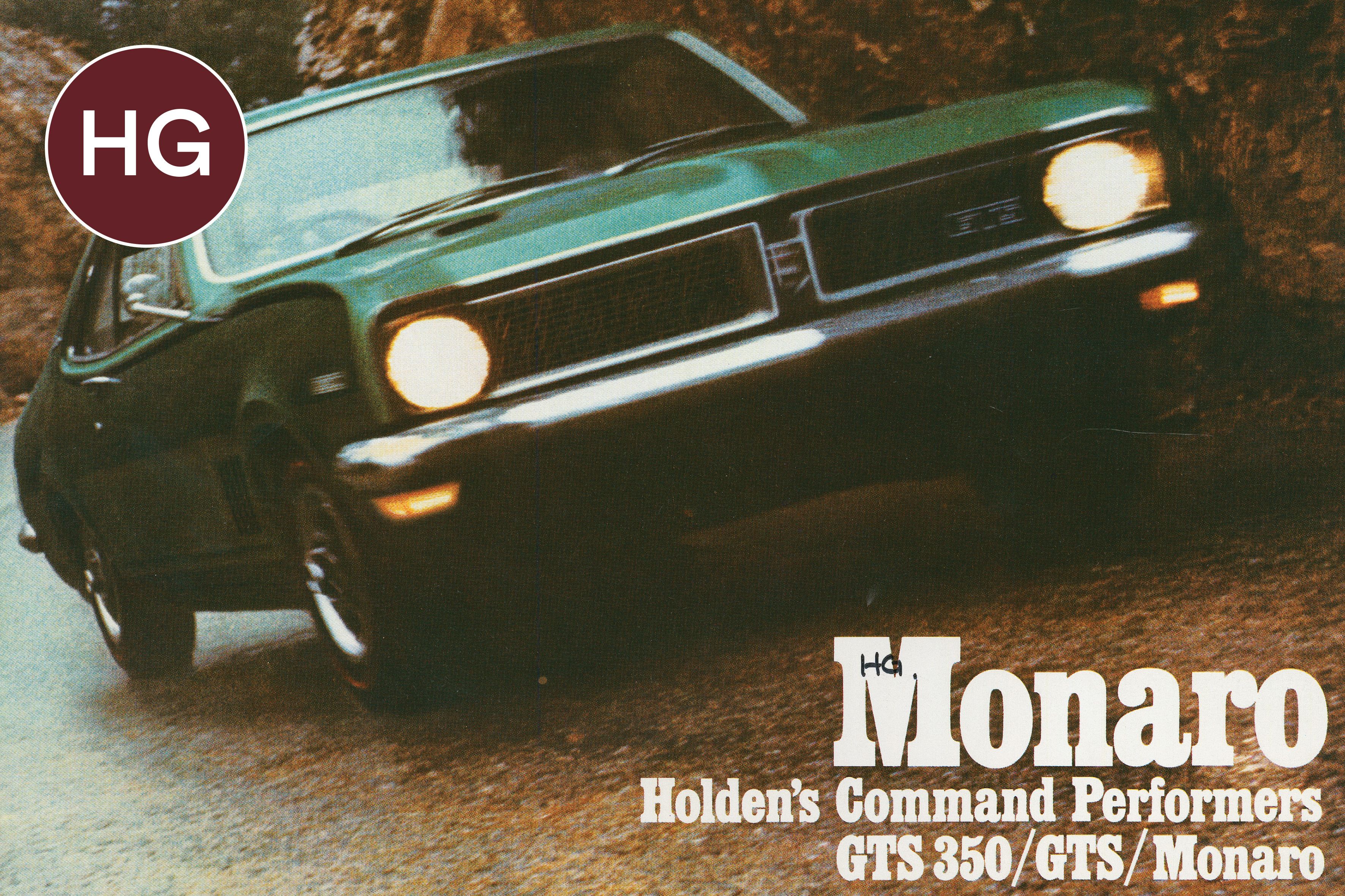 Front cover of the Holden HG Monaro sales brochure. SLSA: BRG 213/39/4/1