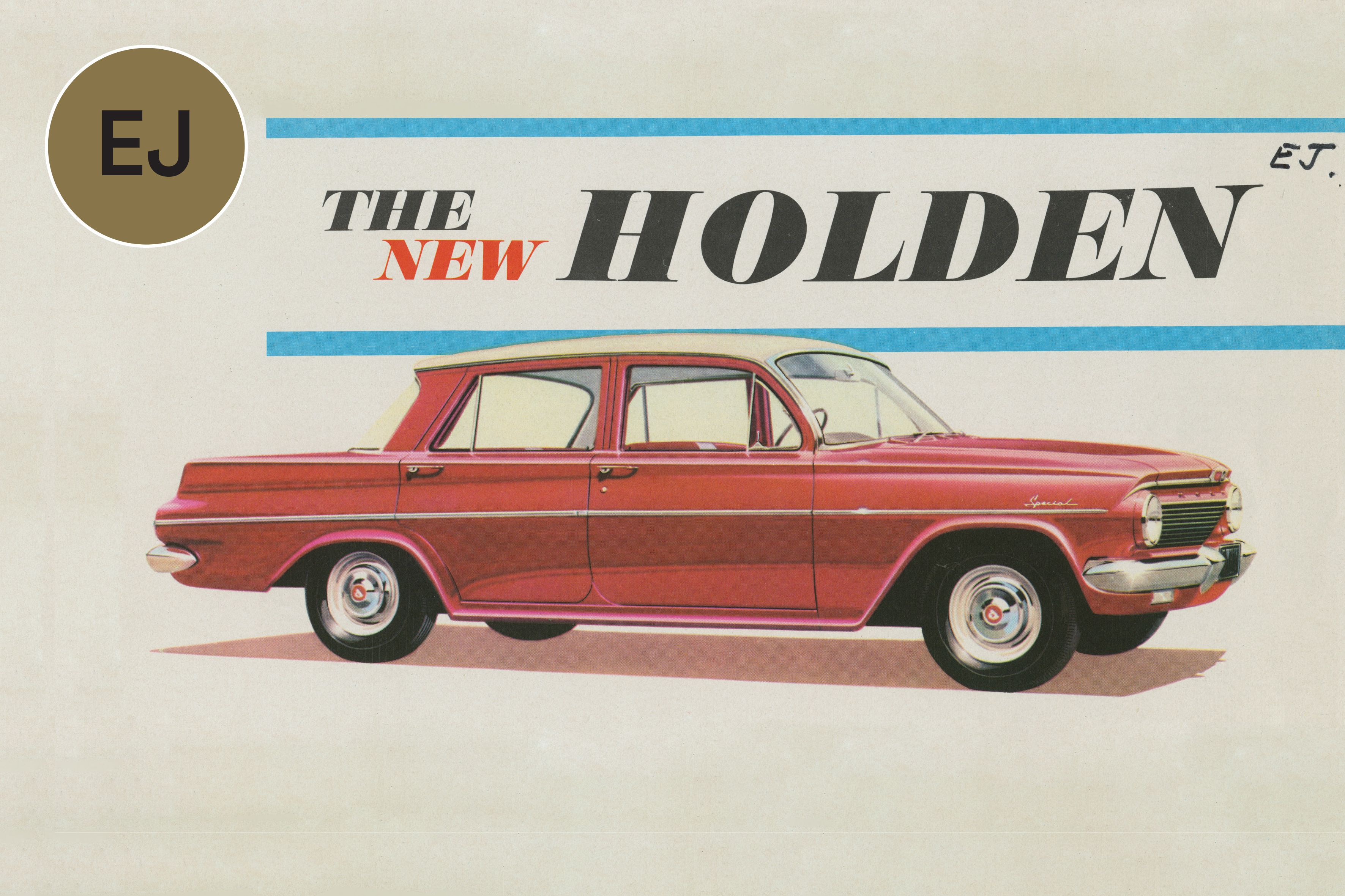 Front cover of the Holden EJ sales brochure. SLSA: BRG 213/33/2/1