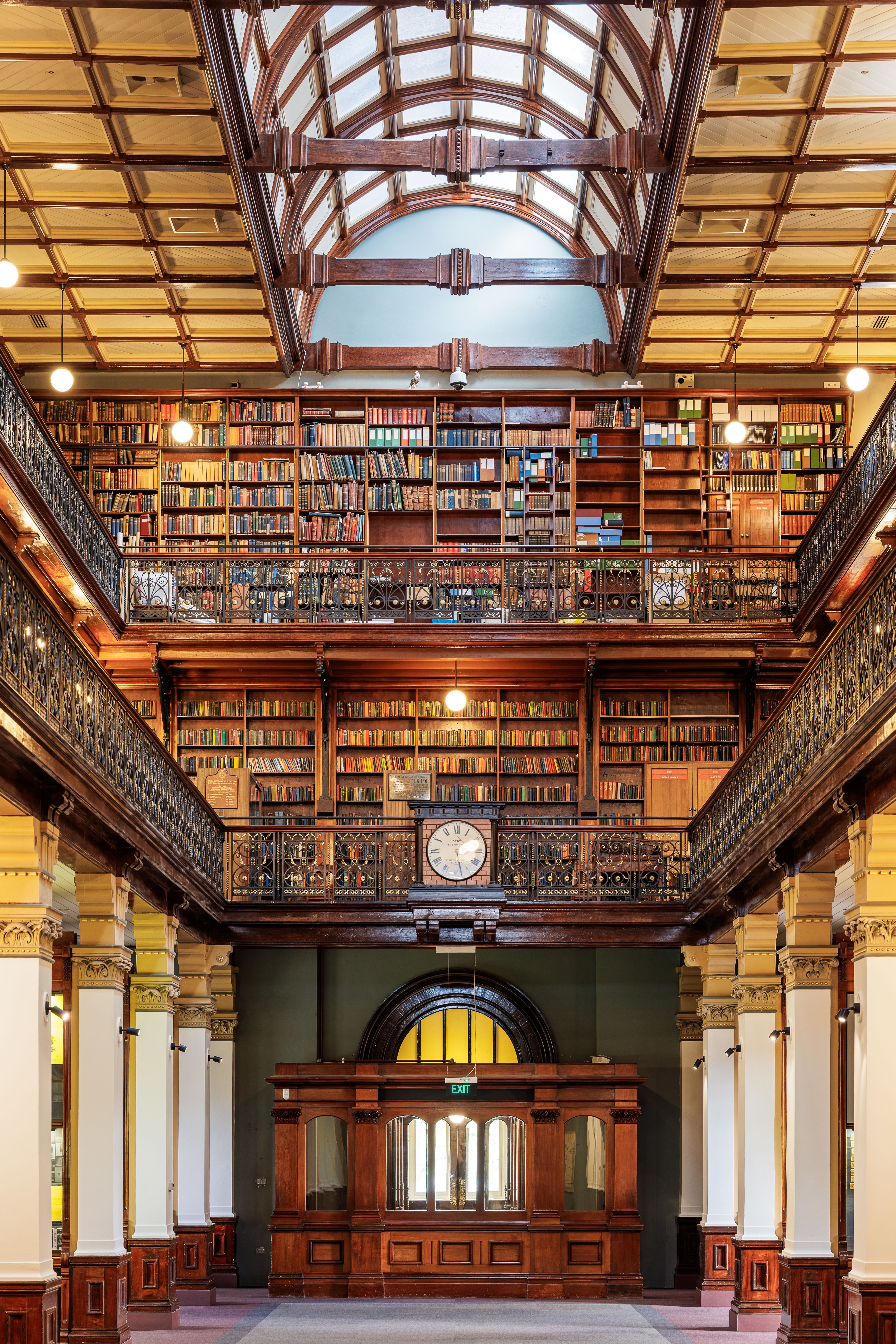 View of the Chamber from the ground floor looking north in the direction of the clock