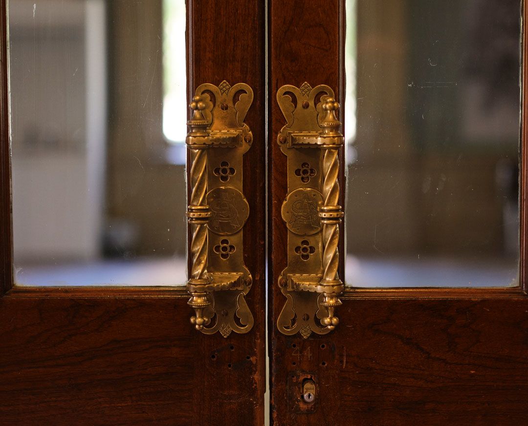 Detail of door handles.